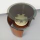 Table basse ronde teck italienne bar pivotant de Eugenio Gerli pour Tecno