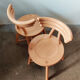 Chaises en bois organiques vintage