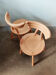 Vintage organic wooden chairs