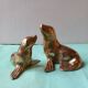 Duo d'otaries  en laiton