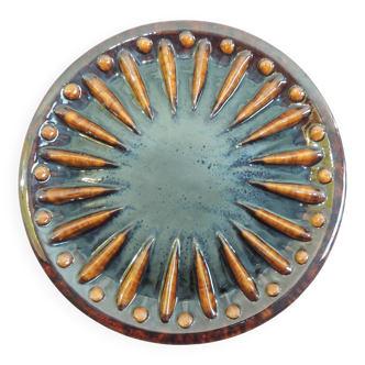 Magnificent "Soleil" dish Louis Giraud / Vallauris / Vintage