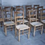 Lot of 12 Georges Robert mountain chairs - France 1960