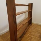 Etagère ancienne en bois massif et bois exotique