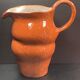 Unusual Pitcher Ceramic in stoneware or glazed earth Signed EL