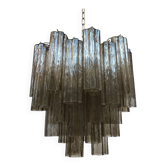 Lustre en verre de murano « tronchi » fume' d50