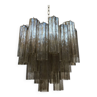 Fume’ “tronchi” murano glass chandelier d50