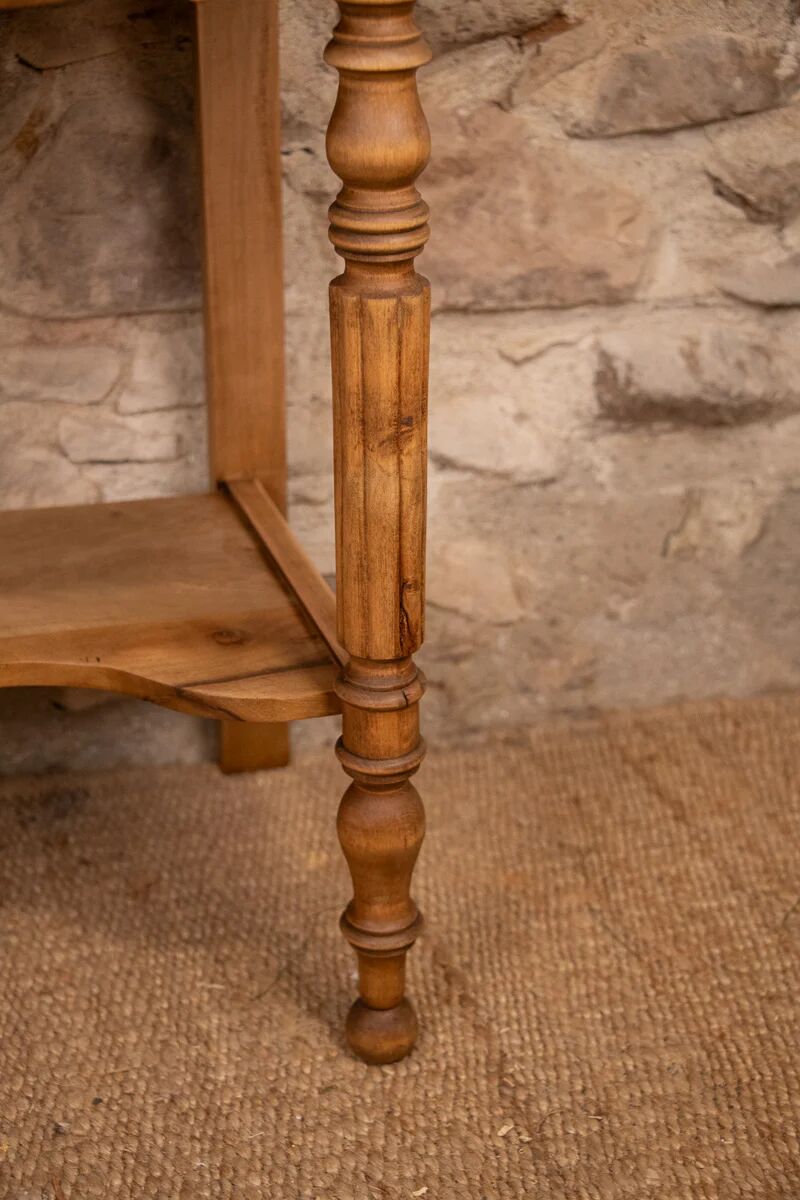 Marble and wood washbasin furniture in Louis-Philippe style.