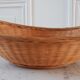 Rattan and wicker basket / basket 70s