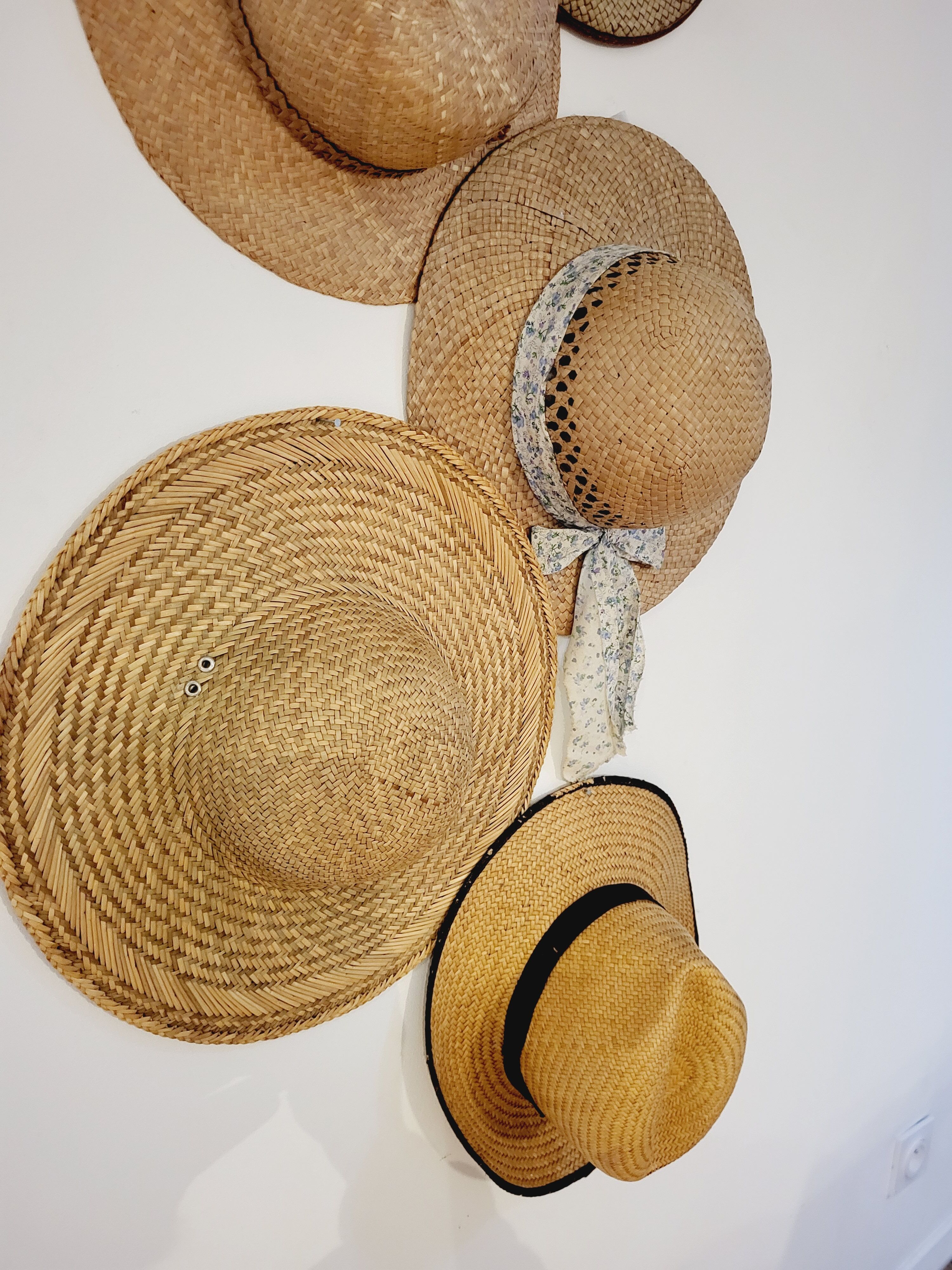 Wall decoration hats vintage