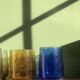 Lot de 6 verres bullés signés Riom