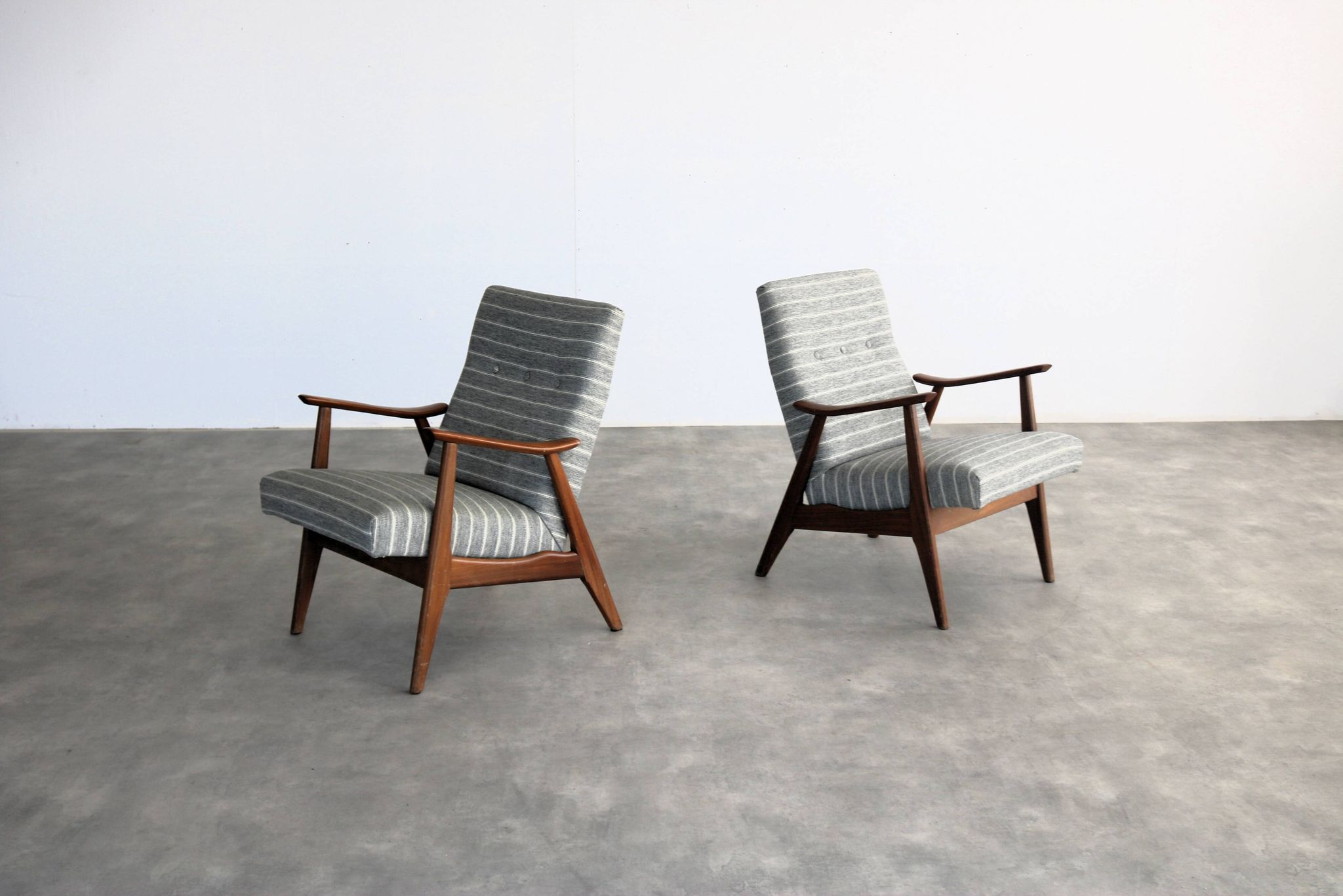 Ensemble de 2 fauteuils vintage | fauteuils | années 1960 | teck
