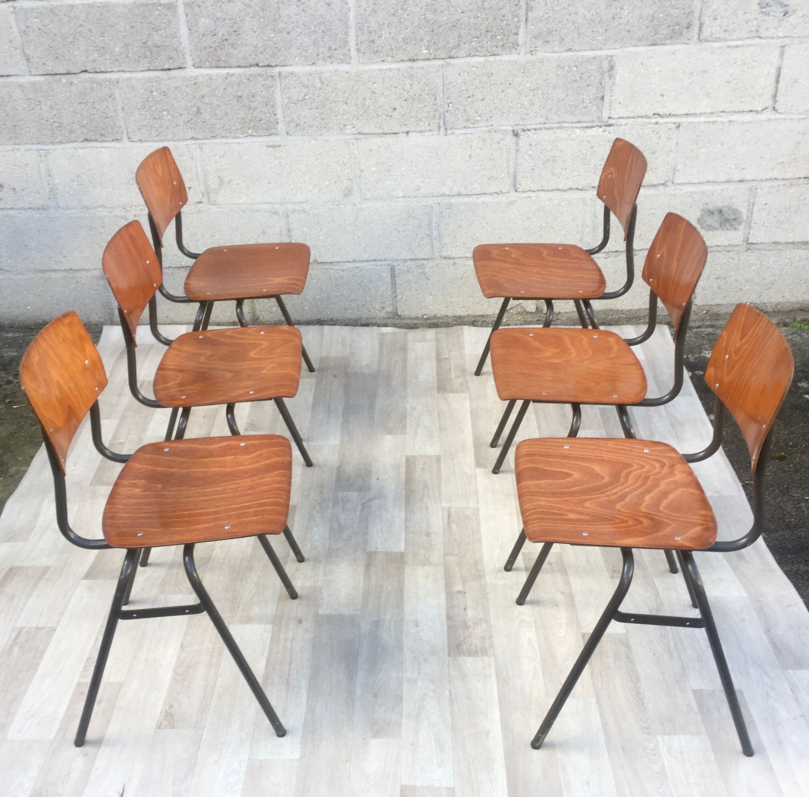 Set of 6 vintage chairs Marko Holland