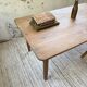 Beech and pine farmhouse table with spindle legs 170 cm