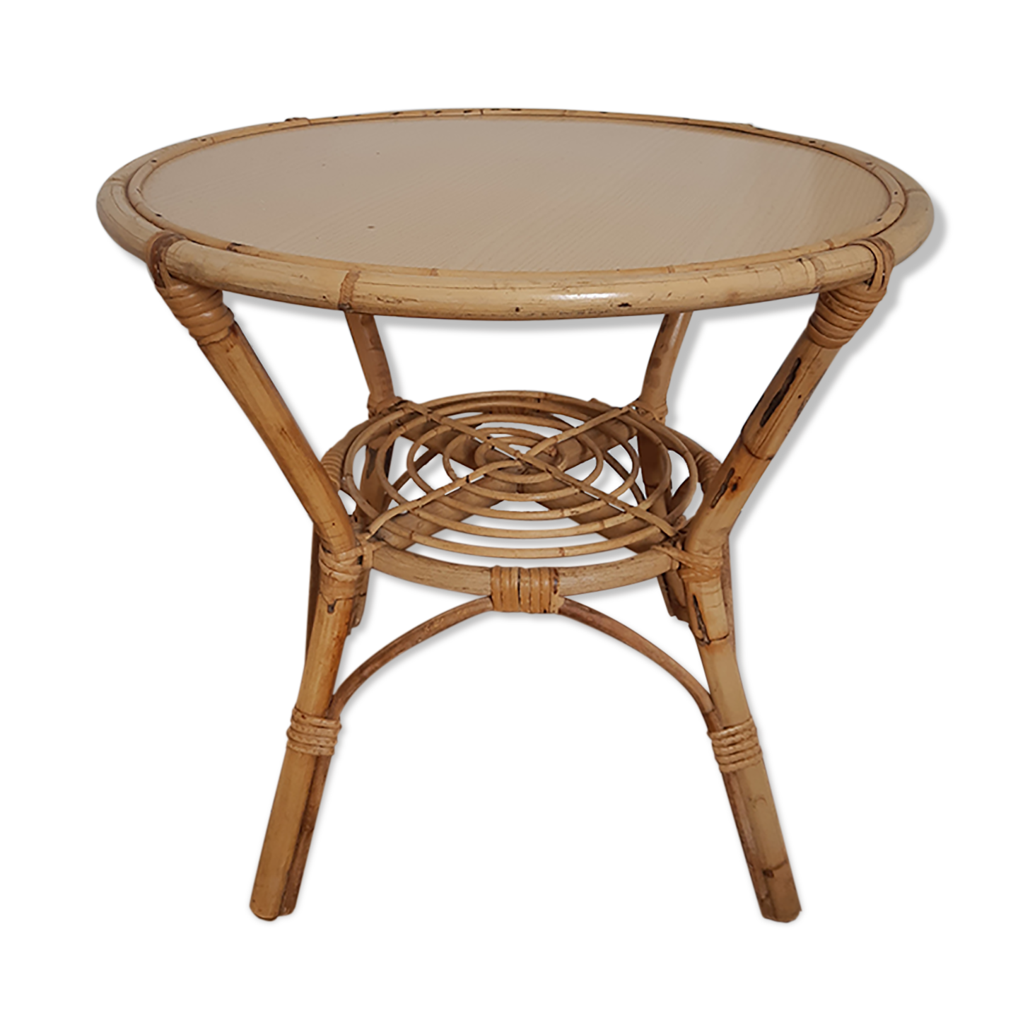 Rattan coffee table