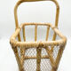 Large Rattan & Wire Egg Basket (1960s-70s)