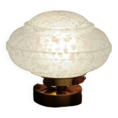 lampe à poser globe blanc XL en verre de Clichy