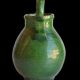 Jug wine earthenware glazed green, and mercurisee, Aubagne, Provence, 1900