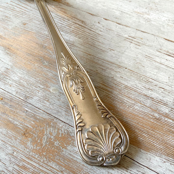 Silver metal ladle