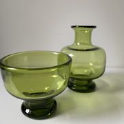Pair of 1960’s danish glass by Per Lutken