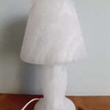 Mushroom-shaped glass lamp