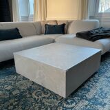 Travertine look coffee table