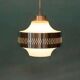 1960s vintage glass pendant light, Swedish pendant.