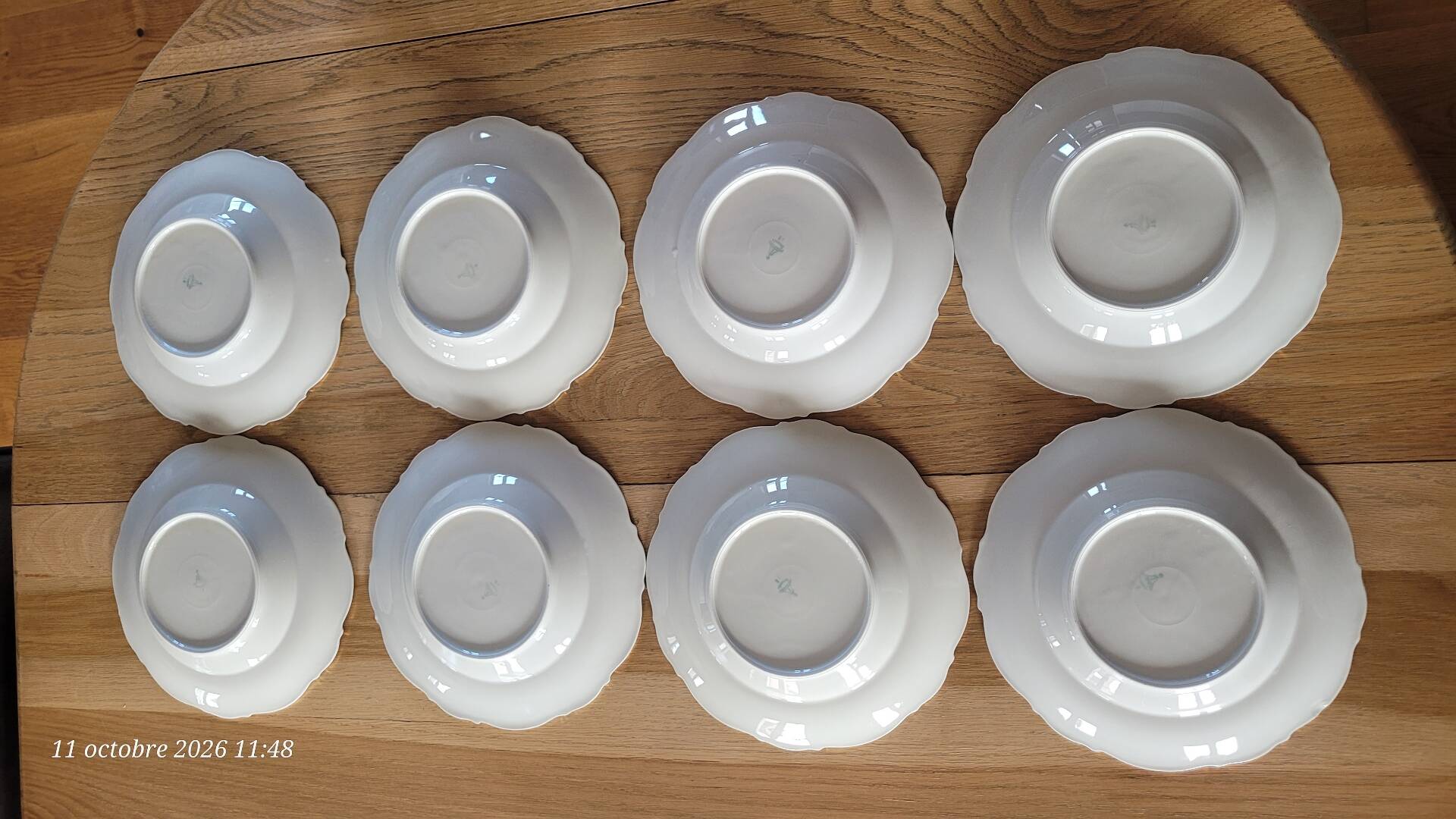8 deep plates Mitterteich Bavaria
