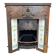 Open cast iron fireplace, Art Nouveau style