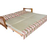 Vintage wooden sofa / sofa bed / couch