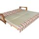 Canapé vintage en bois / canapé-lit / sofa