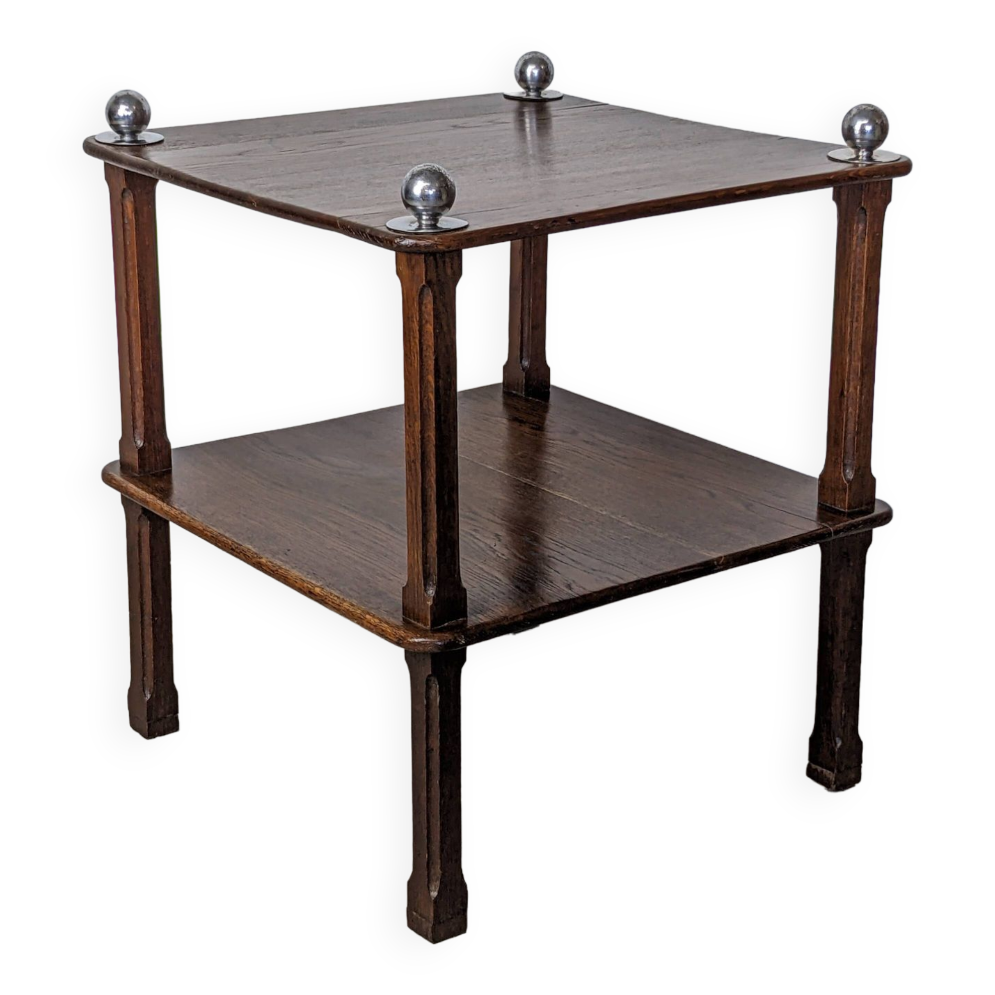 Art Deco oak side table - 1930s