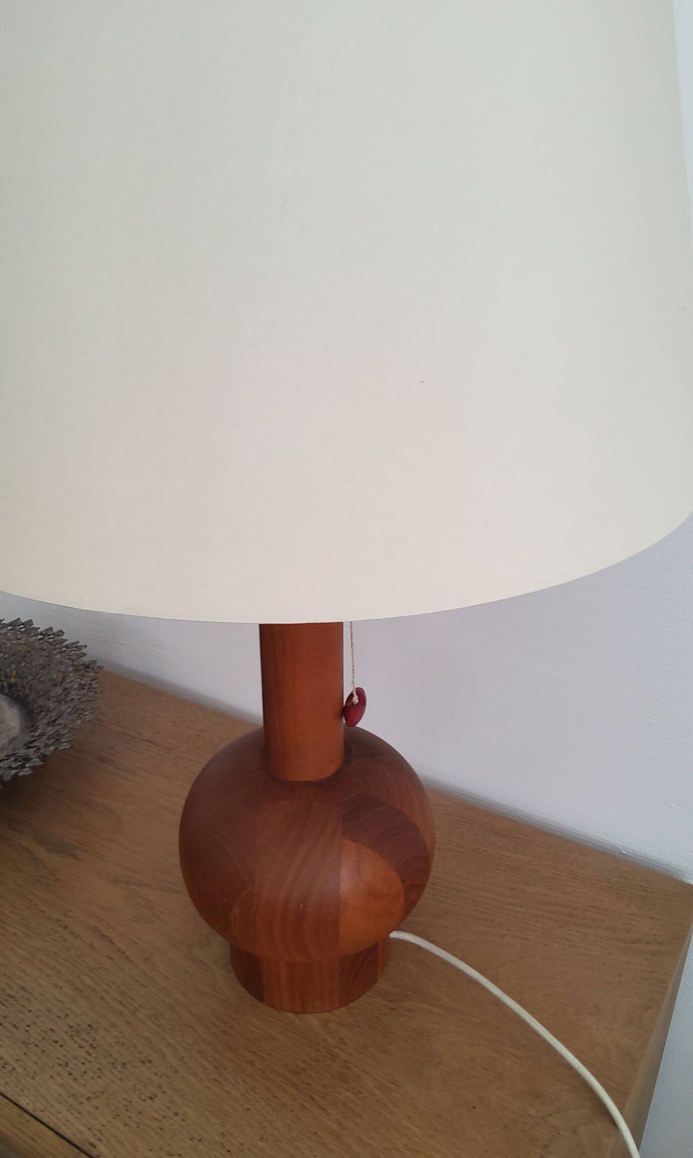 Lampe de table Scandinave en teck - 1960