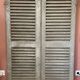 Pair of old shuttered windows