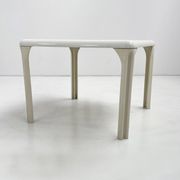 Stadio White dining table by Vico Magistretti for Artemide, 1970