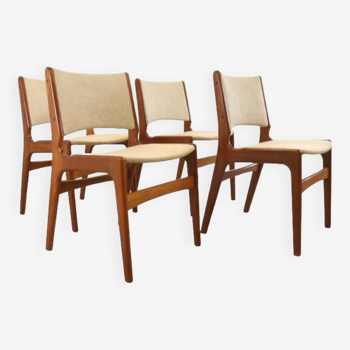 Ensemble de 4 chaises de salle à manger Erik Buch 'Aastrup'