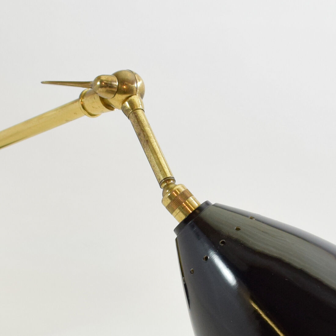 Large pair of vintage Italian wall light brass 1960 certified original edition, no copy