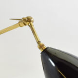 Large pair of vintage Italian wall light brass 1960 certified original edition, no copy