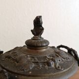 Bronze fireplace trim