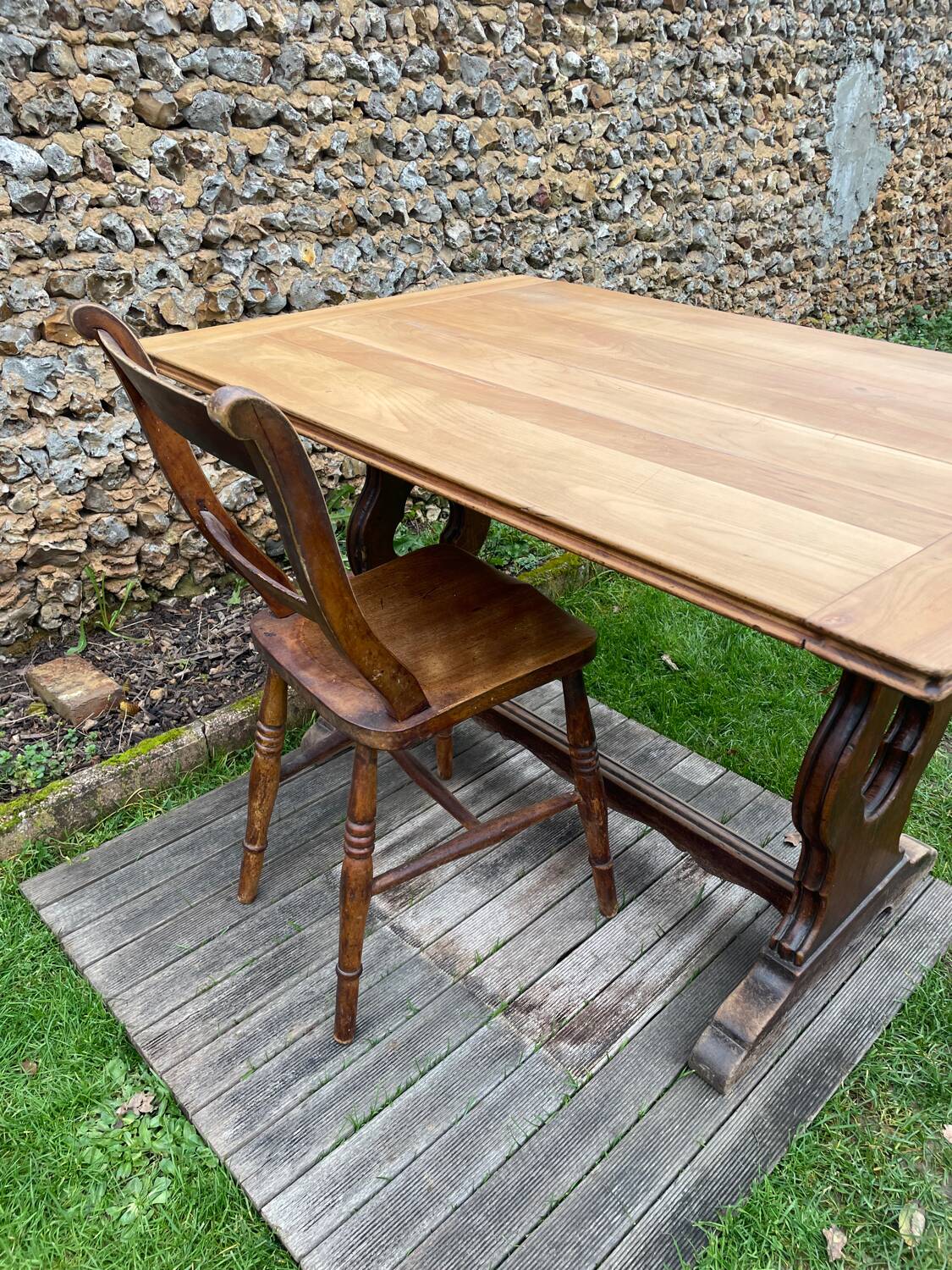 Table de bistrot anglaise ancienne