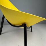 Yellow Tripod Lounge Chair by Ed Merat, France 1956