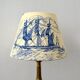 Jouy fabric lampshade, marine decoration