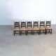 Ensemble de six chaises de salle à manger françaises