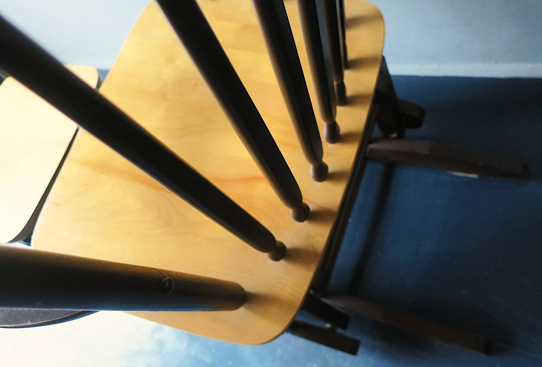 Mid century gliding recliner lounge chair with footrest, 1960s