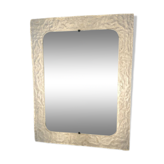 Lighted resin mirror produced by Erco, vintage 1960
