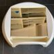 Vintage Round Alibert Mirror with Lights