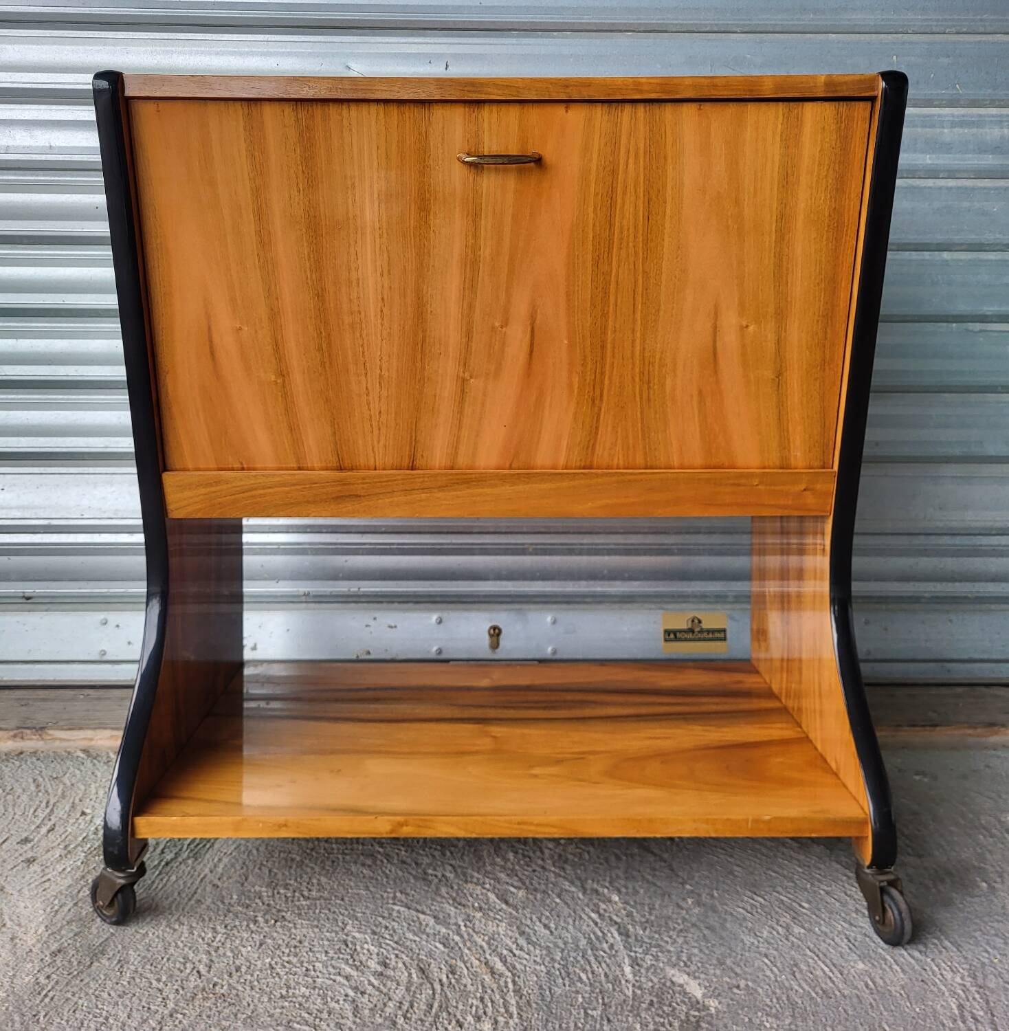 Authentic old bar cabinet console storage Hi-fi Vintage