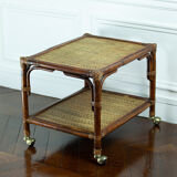 Pairs of rattan and wicker coffee tables