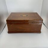 Biedermeier Box in Walnut on Oak, South Germany, 1850