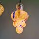 Duo de suspensions en verre soufflé multicolore, Murano, 1950-60