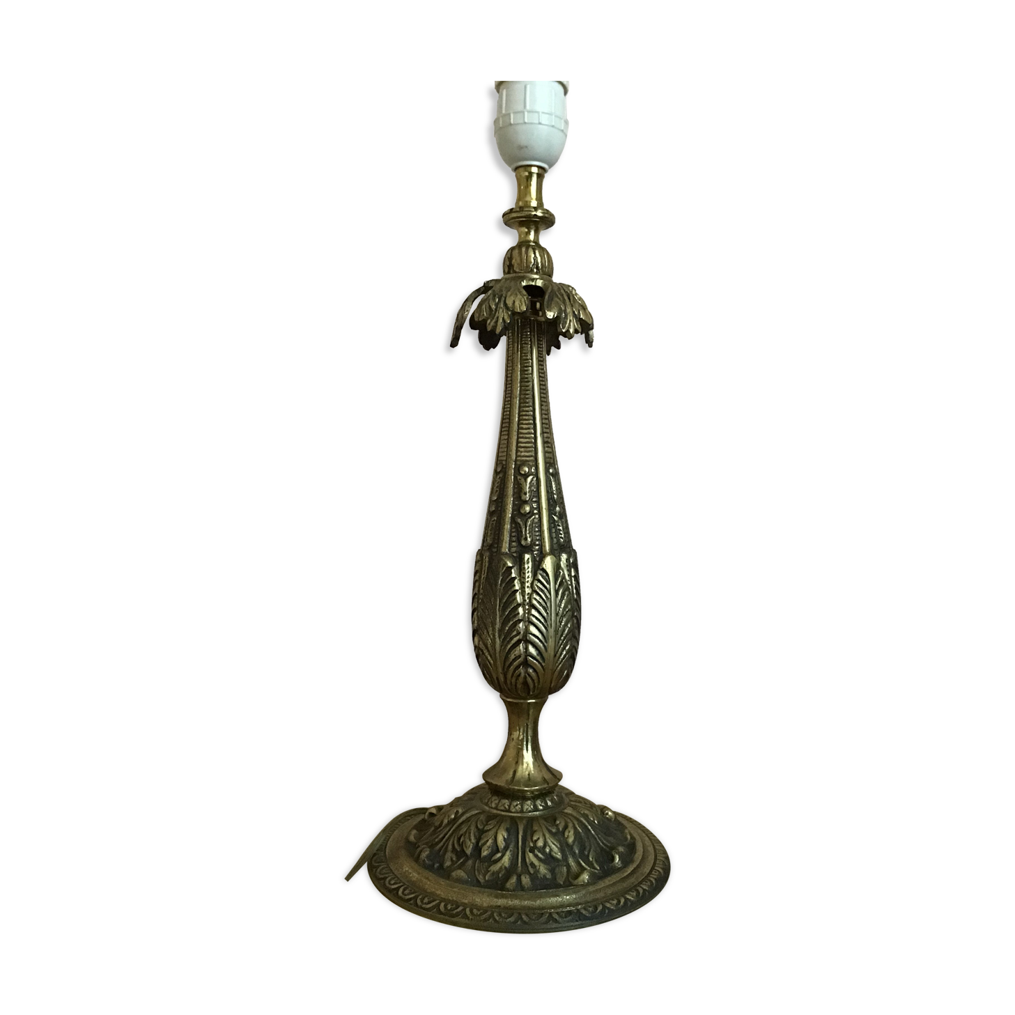 Pied de lampe en bronze